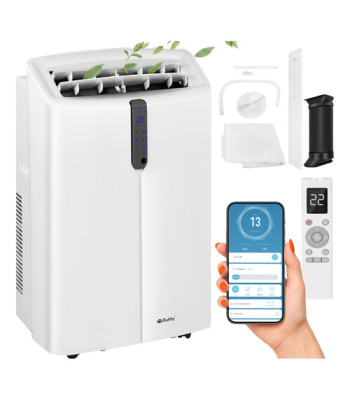Mobilusis oro kondicionierius Ruhhy su WiFi, 4 viename, 12000 BTU, 3,5 kW, 25–30 m², 440 × 350 × 738 mm