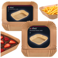 Popieriniai įdėklai karšto oro gruzdintuvei Zortiva, Dual Basket, 150 vnt., 20 x 20 cm ir 19,5 x 13 cm