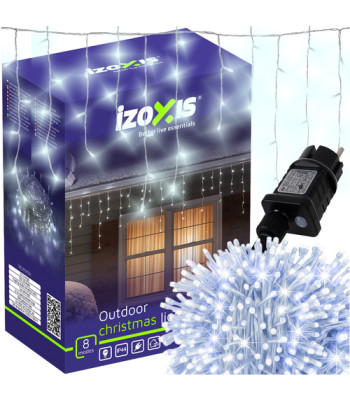 Lauko LED girlianda su varvekliais, 500 LED, šalta balta, IZOXIS 26705, 22,5 m