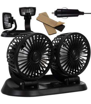 Dvigubas automobilinis ventiliatorius Xtrobb 23222 12V