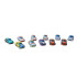 Žaislinių automobilių rinkinys su patraukiamu mechanizmu lagamine, ISO TRADE, 50 vnt., 26603