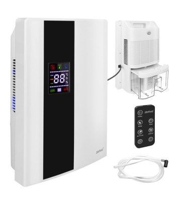 Oro sausintuvas ZORTIVA su higrostatu, laikmačiu ir nuotolinio valdymo pulteliu, 90 W, 2 l, iki 30 m²