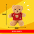 Minkštas pliušinis meškiukas vaikams, KRUZZEL 26760, 30 cm