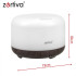 Aromaterapinis ultragarsinis oro drėkintuvas ir kvapų difuzorius su LED apšvietimu bei nuotolinio valdymo pulteliu Zortiva 13,2 x 10 cm
