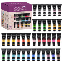 Akriliniai dažai Maaleo, 36 vnt. po 20 ml