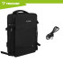 Turistinė kuprinė Trizand su USB, juoda, 40 × 20 × 25 cm