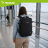 Turistinė kuprinė Trizand su USB, juoda, 40 × 20 × 25 cm