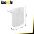 Naktinės LED lemputės su judesio ir prieblandos jutikliais, 2 vnt., Izoxis, 80 x 70 x 39 mm