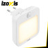 Naktinės LED lemputės su judesio ir prieblandos jutikliais, 2 vnt., Izoxis, 80 x 70 x 39 mm