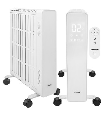 Elektrinis alyvos radiatorius, baltas KAMINER Arvell