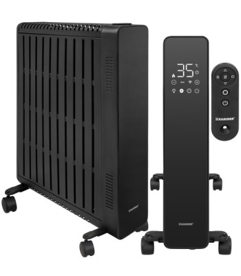 Elektrinis alyvos radiatorius, juodas, 2500 W, 11 sekcijų – KAMINER Arvell