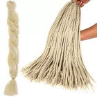 Šviesiai blondinės sintetinės plaukų kasos, 60 cm, Soulima 23556
