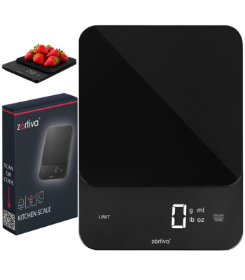 Elektroninės virtuvinės svarstyklės Zortiva, 10 kg / 1 g