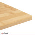 Bambukinių pjaustymo lentelių rinkinys su metaliniu stovu, Zortiva, 4 vnt., 280 × 200 × 12 mm