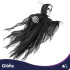 Kabantis juodas skeletas – dekoracija „Glimz“, 75 x 55 cm