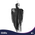 Kabantis juodas skeletas – dekoracija „Glimz“, 75 x 55 cm
