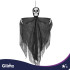 Kabantis juodas skeletas – dekoracija „Glimz“, 75 x 55 cm
