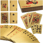 Auksinės plastikinės žaidimo kortos
