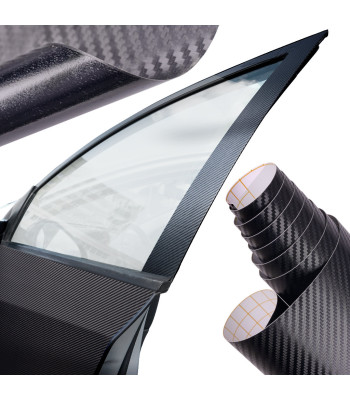 Folia Rolka Carbon 3D Juoda 1,52x30m