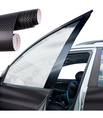 Folia Rolka Carbon 4D Juoda 1,52x30m