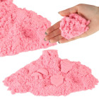 Kinetinis smėlis 1 kg maišelyje rožinės spalvos