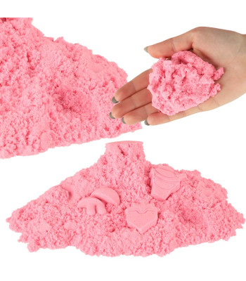Kinetinis smėlis 1kg rožinis
