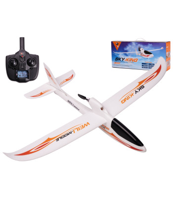 Nuotoliniu būdu valdomas lėktuvas RC WLtoys Sky King F959S 2,4 GHz oranžinis