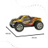 RC automobilis WLtoys A979-A 2.4GHz 35km/h 1:18