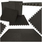 Vaikiškas putplasčio kilimėlis dėlionė juoda 60x60 4vnt.