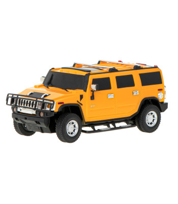 Hummer H2 RC automobilis - licencija 1:24 geltonas