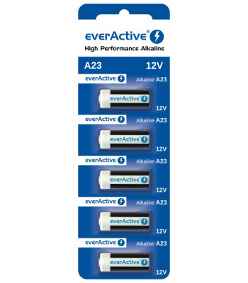 Bateria everActive Alkaline 23A lizdinė plokštelė 5szt.