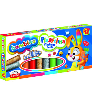 Plastilinas BAMBINO, 12 spalvų