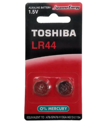 Baterija Toshiba AG13 LR44 A76 lizdinė plokštelė 2szt