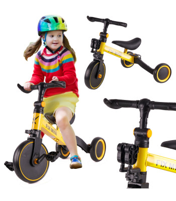 3in1 vaikiškas triratukas, Trike Fix Mini, Geltonas