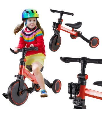 3in1 vaikiškas triratukas, Trike Fix Mini, Raudonas