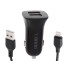 Automobilinė įkroviklis dual USB su Lightning jungtimi