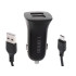 Automobilinis įkroviklis L-BRNO su dviem USB prievadais ir Micro USB