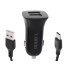 Automobilinis kroviklis su dviem USB ir Type-C jungtimis