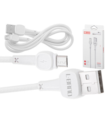 L BRNO laidas greitam įkrovimui micro USB baltas