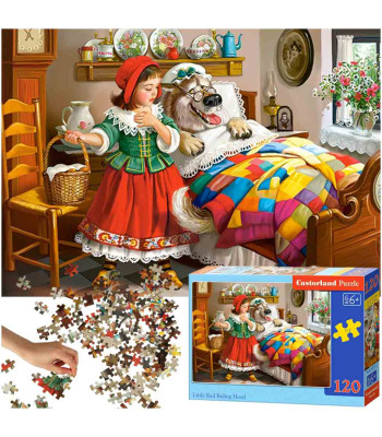 CASTORLAND Puzzle 120 elementų - Raudonkepuraitė