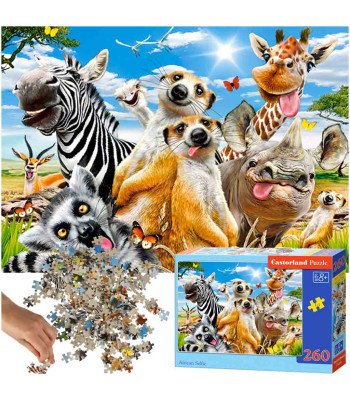 Castorland Puzzle 260 el. Afrikos gyvūnai
