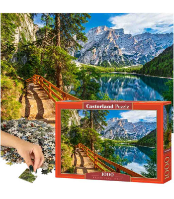 Castorland dėlionė 1000 dalių - Braies ežeras, Italija