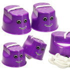 Vaikams skirtos balansinės basutės 2 vnt. violetinės spalvos