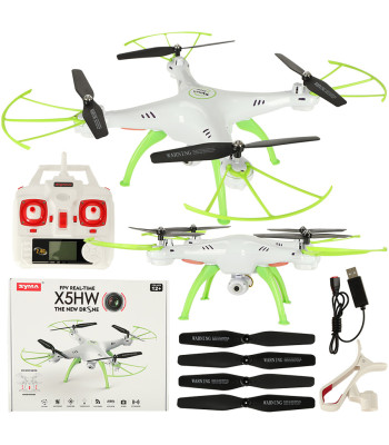 "Syma X5HW" 2,4 GHz RC dronas "Wi-Fi" kamera balta