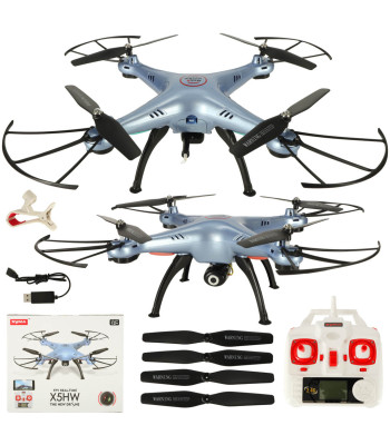 Syma X5HW 2.4GHz RC dronas Wi-Fi kamera mėlyna