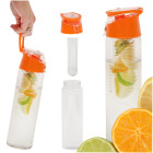 Vandens buteliukas su vaisių įdėklu 800 ml apelsinų