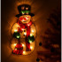 LED pakabinamas apšvietimas Kalėdų dekoracijos sniego senis 45cm