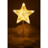 Kalėdinė dekoracija stovinti žvaigždė 39cm 10LED šiltai geltonos spalvos, maitinama baterijomis