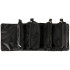 Sulankstomas kosmetikos krepšys kelionės nuimamas roll-up 4in1 didelės talpos nešiojamas juodas
