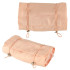 Sulankstomas kelioninis kosmetinis krepšys nuimamas roll-up 4in1 didelės talpos nešiojamas rožinis
